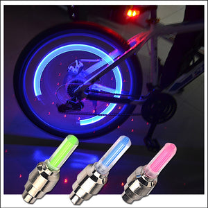 1PCS LED Bicycle Lights Wheel Tire Valve Caps Bicycle valve light tail light wheel light warning light mountain bike accessories