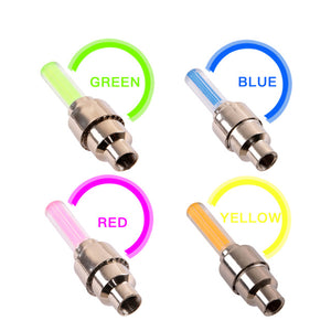 1PCS LED Bicycle Lights Wheel Tire Valve Caps Bicycle valve light tail light wheel light warning light mountain bike accessories
