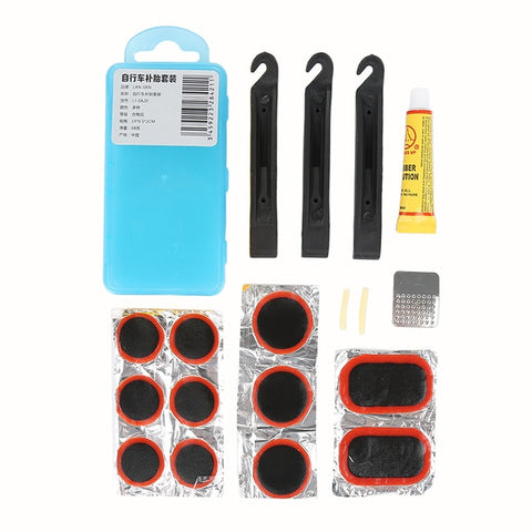 Practical Mountain Bike Repair Bike Bicycle Repair Tool Kits Fix Flat Rubber Kit Tire Tube Patch Glue Cycling Kit Dropshipping