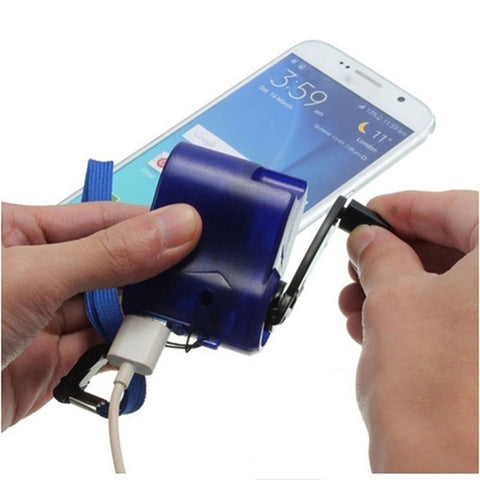 EDC USB Phone Hand Crank Emergency Charger For Camping Hiking Outdoor Sports Travel Charger camping equipment Survival Tools