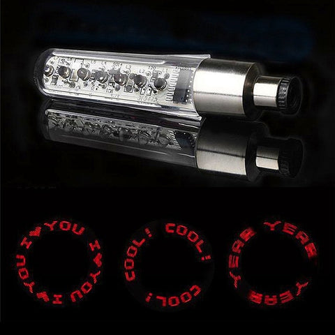 Waterproof Bike Wheel Lights Pattern Changing 7 LED Spoke Lamp for Bicycle