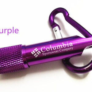 Free Shipping Colombia carabiner flashlight mini flashlight bright flashlight LED flashlight 20g #6026