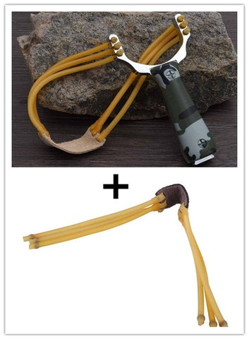 Powerful Aluminium Alloy Slingshot Crossbow Hunting Sling Shot Catapult Camouflage Bow  Outdoor Camping Travel Kits