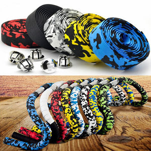 1 Piece Road Bike Bicycle Handlebar tape Camouflage Cycling Handle Belt Cork Wrap Bike Bicycle Cork Handlebar Tape Wrap