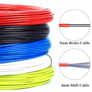 3m Wire For Bicycle Bike Shifters Derailleur Brake Cables Shift Cable 4mm/5mm MTB Road Bike Shifter Brake Cable Line Pipe